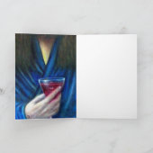 JEZUS CHRISTUS, DE KELK IN EMMAUS FEESTDAGEN KAART (Binnen)