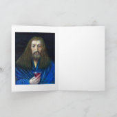 JEZUS CHRISTUS, DE KELK IN EMMAUS FEESTDAGEN KAART (Binnen)