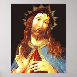 Jezus Christus de koning 2 - Cristo Rey Print Post