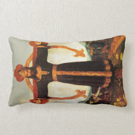 Jezus Christus de Koning de Lords bidsprinkhaan Kussen
