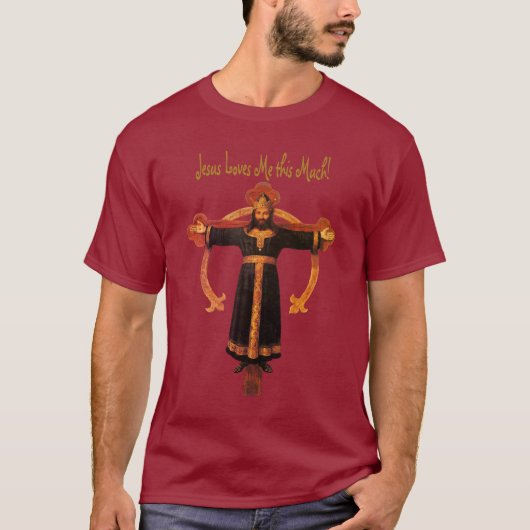 Jezus Christus de Koning Kruis Cristo Rey T-shirt (Voorkant)