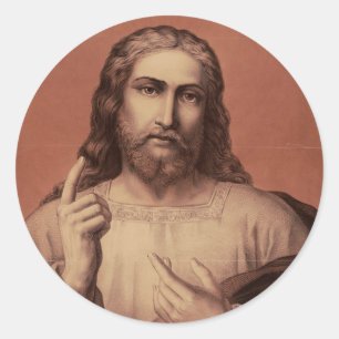 Jezus Christus de Leraar Ronde Sticker