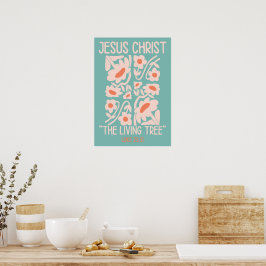 Jezus Christus, de levende boom Poster