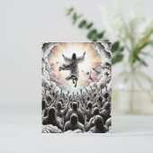 Jezus Christus De opname Religieuze Christelijke K Briefkaart (Staand voorkant)