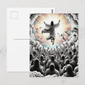 Jezus Christus De opname Religieuze Christelijke K Briefkaart (Voorkant / Achterkant)