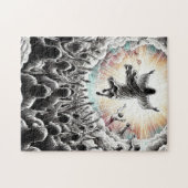 Jezus Christus De opname Religieuze Christelijke K Legpuzzel (Horizontaal)