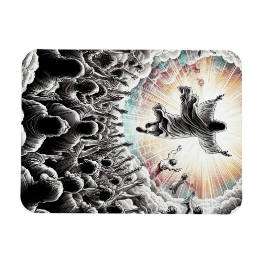 Jezus Christus De opname Religieuze Christelijke K Magneet (Horizontaal)