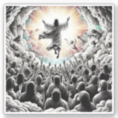 Jezus Christus De opname Religieuze Christelijke K Sticker (Voorkant)