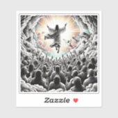 Jezus Christus De opname Religieuze Christelijke K Sticker (Vel)