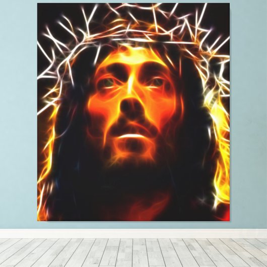 Jezus Christus De Savior Canvas Afdruk (Insitu (Houten vloer))