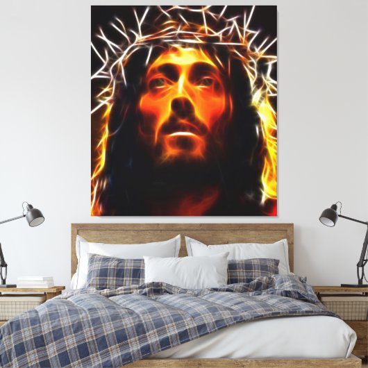 Jezus Christus De Savior Canvas Afdruk (Insitu (Slaapkamer))