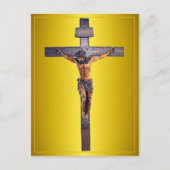 Jezus Christus de Savior Crucifix Briefkaart (Voorkant)