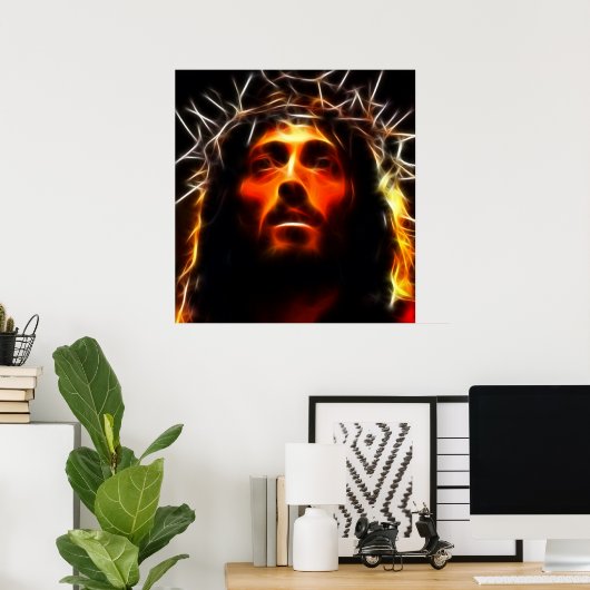 Jezus Christus De Savior Poster (Thuiskantoor)