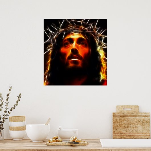 Jezus Christus De Savior Poster (Keuken)