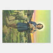  Jezus Christus de Shepherd met Baby Lamb Inpakpapier Vel (Voorkant 2)