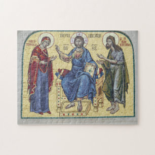 Jezus Christus, de Theotokos en Johannes de Doper Legpuzzel