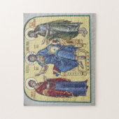 Jezus Christus, de Theotokos en Johannes de Doper Legpuzzel (Verticaal)