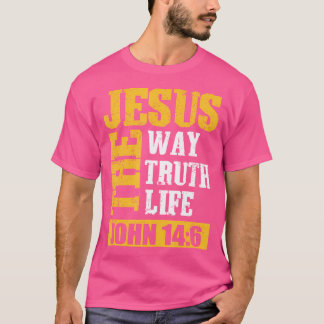 Jezus Christus De weg van het waarheidsleven Chris T-shirt