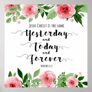 Jezus Christus, dezelfde Art Print