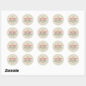 Jezus Christus dezelfde Ronde Sticker (Vel)