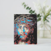 Jezus Christus die Abstract schilderen door de kro Briefkaart (Staand voorkant)