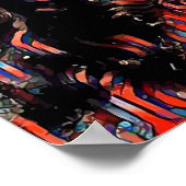 Jezus Christus die Abstract schilderen door de kro Poster (Hoek)