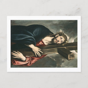 Jezus Christus die het kruis draagt Feestdagenkaart