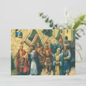 Jezus Christus die het kruis draagt naar zijn kroo (Staand voorkant)