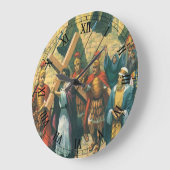 Jezus Christus die het kruis draagt naar zijn kroo Grote Klok (Hoek)