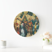 Jezus Christus die het kruis draagt naar zijn kroo Grote Klok (Huis)