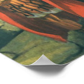 Jezus Christus die het kruis draagt naar zijn kroo Poster (Hoek)