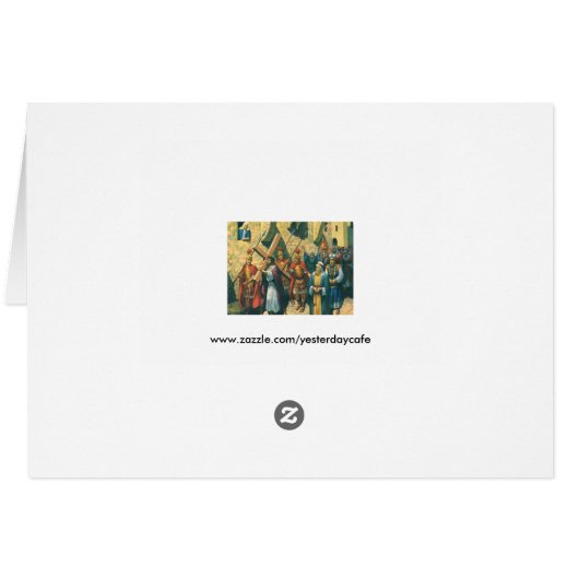 Jezus Christus die het kruis draagt naar zijn krui (Achterkant Horizontaal)