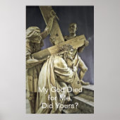 Jezus Christus die het Poster van het kruis draagt (Voorkant)
