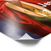 Jezus Christus die ik vertrouw op je citaat Foto Afdruk (Hoek)