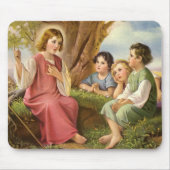 Jezus Christus die kinderen onderwijst, Oude Relig Muismat (Voorkant)