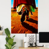 Jezus Christus die me draagt in zijn armen Poster (Thuiskantoor)