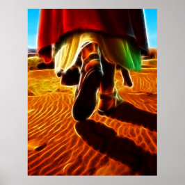 Jezus Christus die me draagt in zijn armen Poster