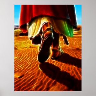 Jezus Christus die me draagt in zijn armen Poster