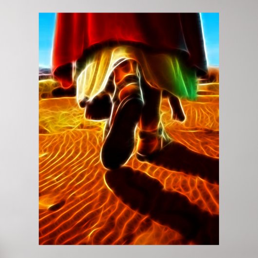 Jezus Christus die me draagt in zijn armen Poster (Voorkant)