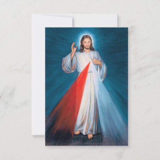 Jezus Christus Divine Mercy Sacred Heart van Jezus (Voorkant)