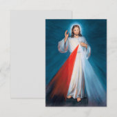 Jezus Christus Divine Mercy Sacred Heart van Jezus (Voorkant / Achterkant)
