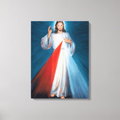 Jezus Christus Divine Mercy Sacred Heart van Jezus Canvas Afdruk (Voorkant)