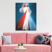 Jezus Christus Divine Mercy Sacred Heart van Jezus Canvas Afdruk (Insitu (Woonkamer))