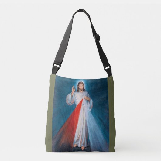 Jezus Christus Divine Mercy Sacred Heart van Jezus Crossbody Tas (Voorkant)