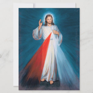 Jezus Christus Divine Mercy Sacred Heart van Jezus Kaart