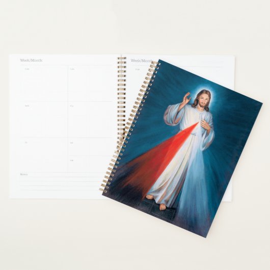 Jezus Christus Divine Mercy Sacred Heart van Jezus Planner (Display)