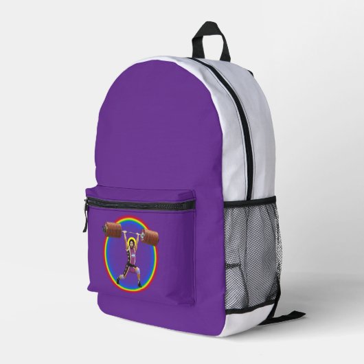 Jezus Christus doet de Schone en Jerk Bedrukte Rugzak (Achterkant Hoek Rechts)