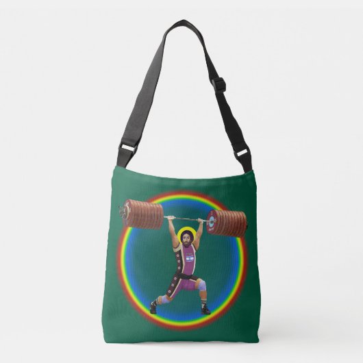 Jezus Christus doet de Schone en Jerk Crossbody Tas (Voorkant)