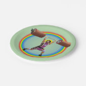 Jezus Christus doet de Schone en Jerk Papieren Bordje (Gekanteld)