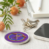 Jezus Christus doet de Schone en Jerk Sleutelhanger (Zijkant)